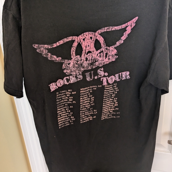 Aerosmith Black Graphic T-Shirt Tour Shirt Size Large - Picture 5 of 5